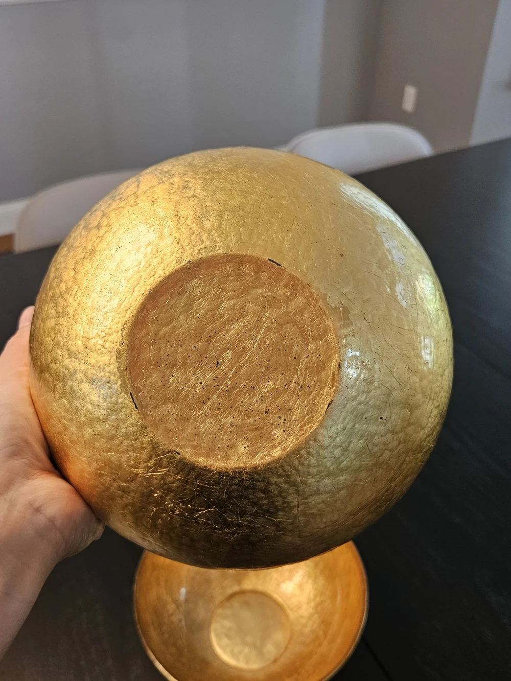 Set Of Two Gold Decorative Accent Bowls - Elegant Home Accent